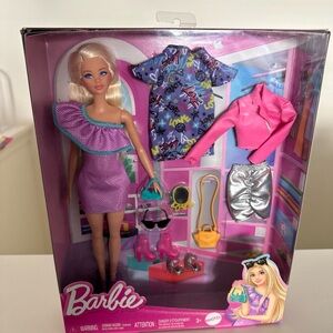 2025w Barbie Odile Playline Doll Party and Fashion Playset HTF HYT61 w/ 3 Outfit
